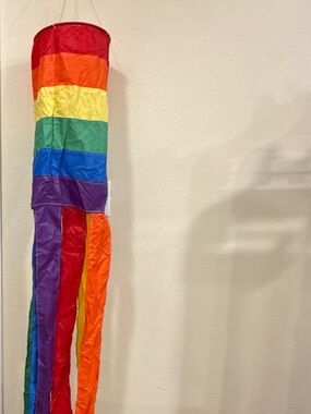 Source Unknown Rainbow Windsock with Long Streamers